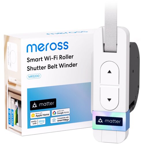 Meross MRS200 Smart Wi-Fi napęd do rolet z paskiem Matter Apple Home Alexa