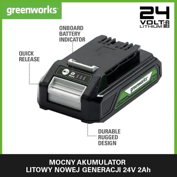 Greenworks Akumulator 24V 2Ah Li-Ion - Battery 24V