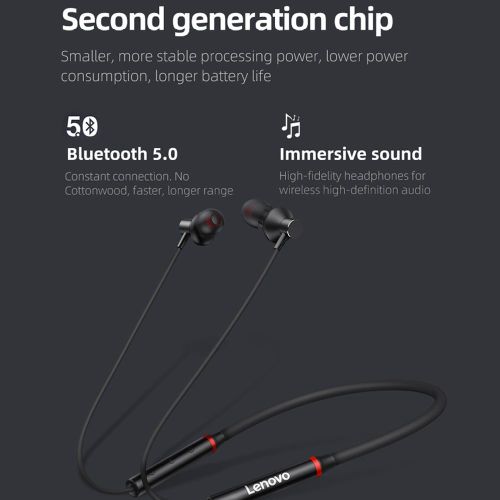 Słuchawki bezprzewodowe Lenovo ThinkPlus HE05 Pro Bluetooth sportowe czarne