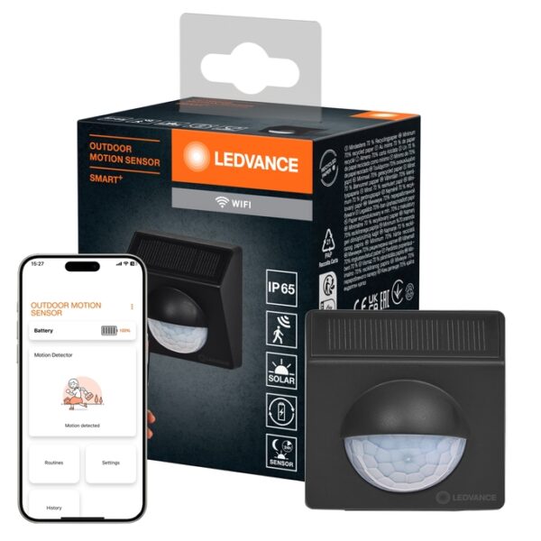 LEDVANCE SMART+ WiFi czujnik ruchu PIR solarny zewnętrzny IP65
