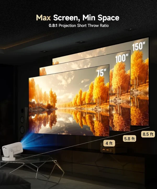 Projektor multimedialny MAGCUBIC Full HD 1080P WiFi Bluetooth Auto Focus HDMI