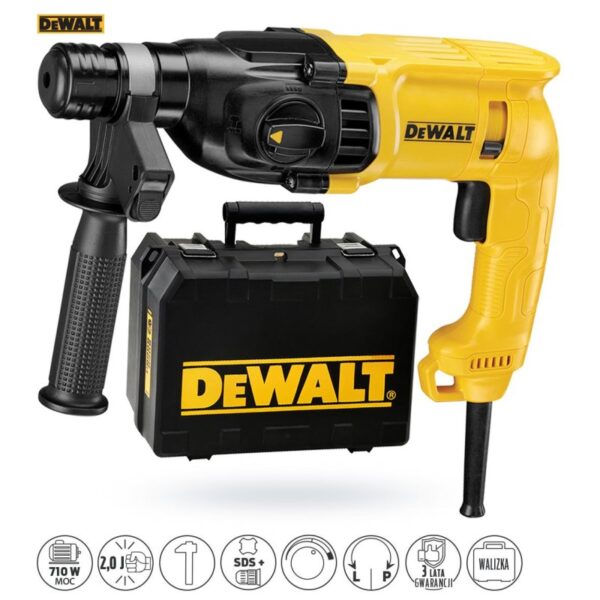 Młotowiertarka DEWALT D25033K SDS Plus 710W udarowa z walizką