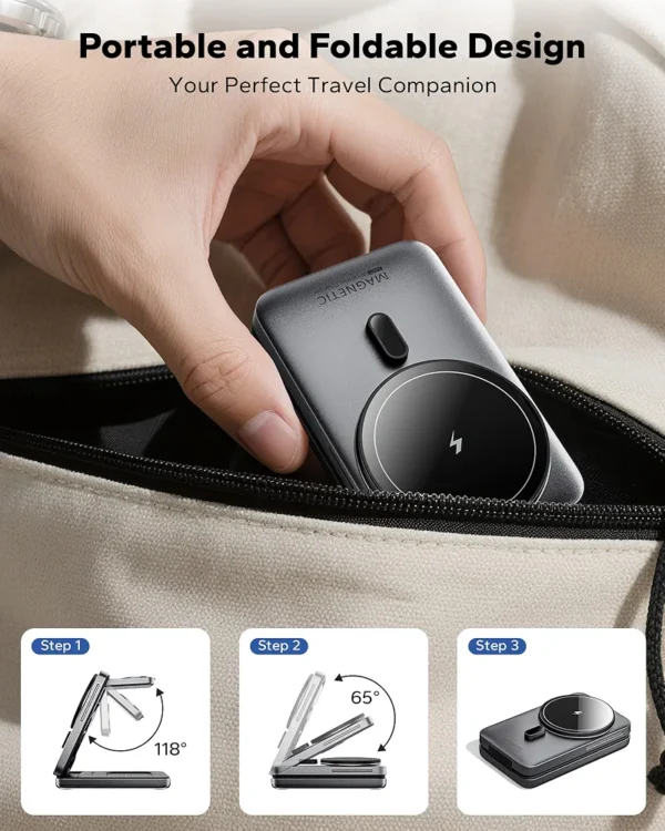 Ładowarka indukcyjna KPON 3w1 MagSafe 15W do telefonu zegarka słuchawek
