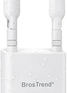 BrosTrend AC1200 wzmacniacz WiFi zewnętrzny Access Point IP65 2 anteny PoE