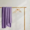 Koc SOCHOW Sherpa 220x240 cm fioletowy miękki ciepły narzuta na łóżko