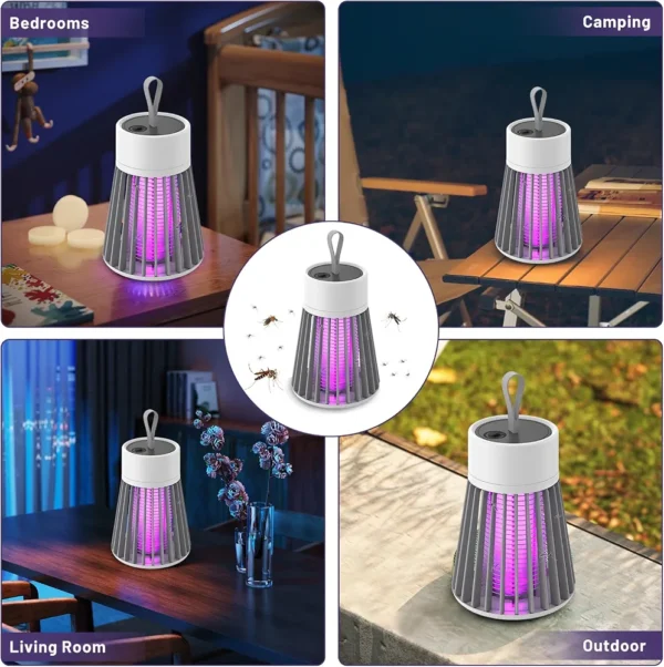 Lampa owadobójcza elektryczna UV na komary muchy przenośna z uchwytem