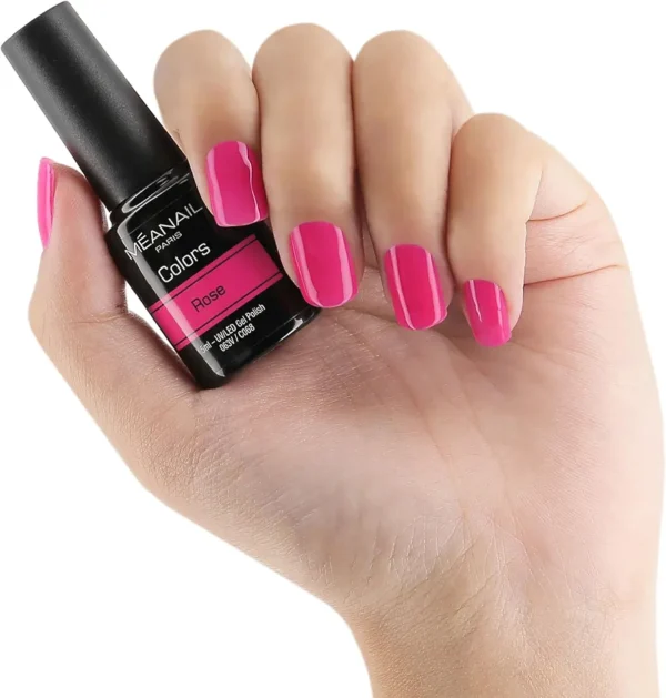 MEANAIL Paris zestaw 6 lakierów hybrydowych UV LED 8 ml różowe nude