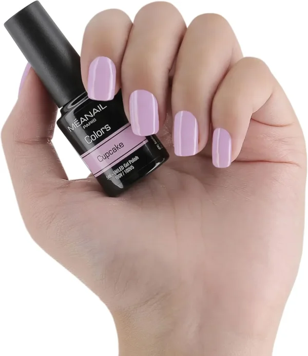 MEANAIL Paris zestaw 6 lakierów hybrydowych UV LED 8 ml różowe nude