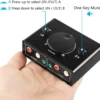 Przełącznik audio 2 wejścia RCA AUX 3,5 mm regulator głośności A/B