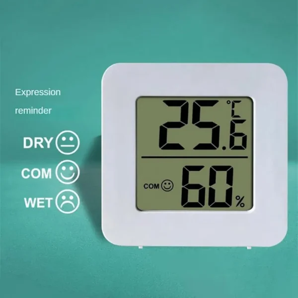 Termometr higrometr elektroniczny pokojowy LCD miernik temperatury wilgotności