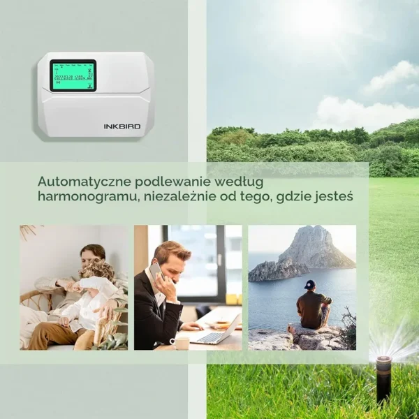 Sterownik nawadniania INKBIRD IIC-800-WIFI WiFi 8 sekcji programator ogrodowy