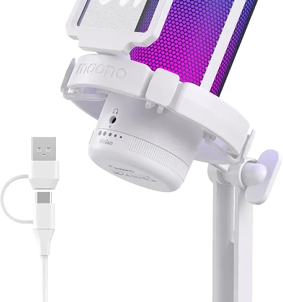 Mikrofon Gamingowy MAONO DGM20 USB RGB z Redukcją Szumów