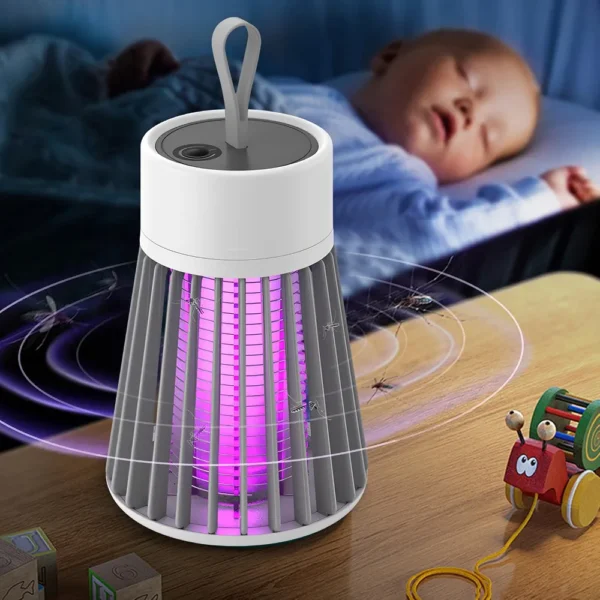 Lampa owadobójcza elektryczna UV na komary muchy przenośna z uchwytem