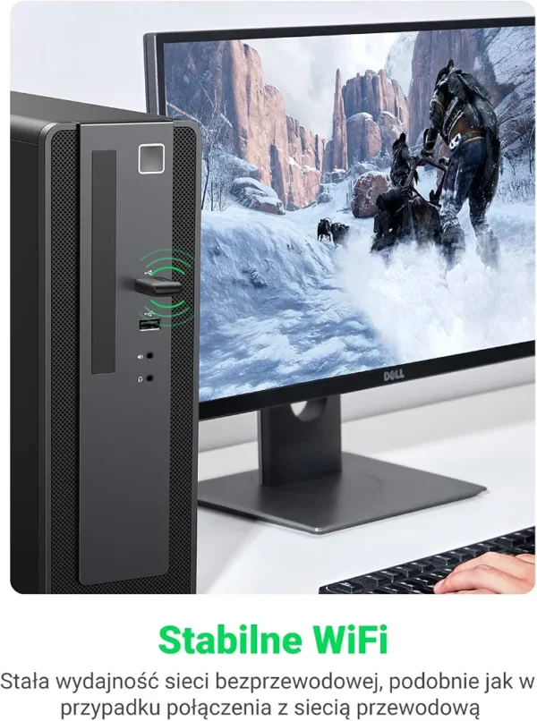 Karta sieciowa WiFi USB UGREEN CM762 AX900 WiFi 6 2.4/5 GHz do komputera