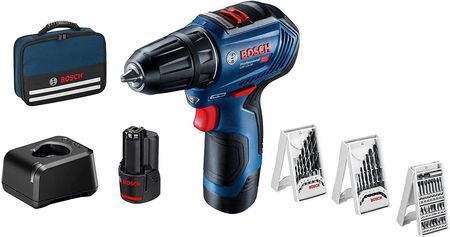 Bosch Professional GSR 12V-30 - akumulatorowa wiertarko-wkrętarka 12V + ładowarka, akumulator i torba