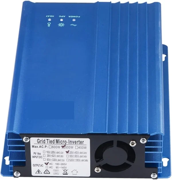 Mikroinwerter solarny Grid Tie 600W 24V-45V / 180-260V AC do paneli fotowoltaicznych