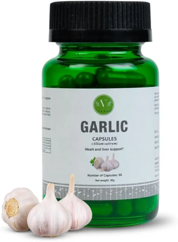 Czosnek w kapsułkach Garlic Allium Sativum 60 kapsułek 30 g