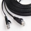 Kabel sieciowy UGREEN Ethernet LAN RJ45 Cat 7 U/FTP płaski 10m czarny