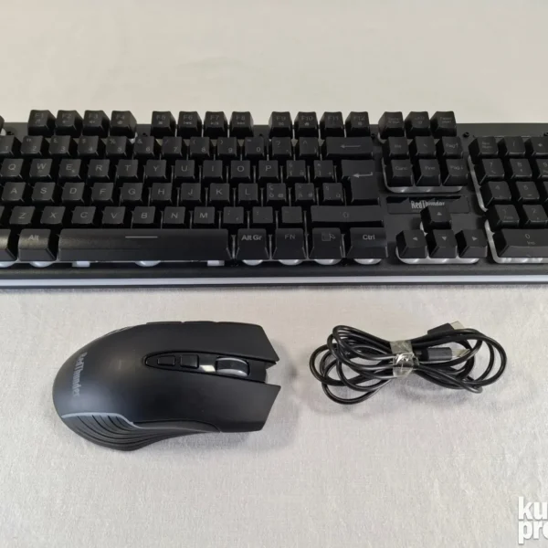RedThunder zestaw gamingowy klawiatura mechaniczna + mysz RGB QWERTY