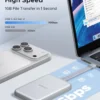 Dysk zewnętrzny SSD UGREEN D619 magnetyczny MagSafe USB-C 10Gbps srebrny