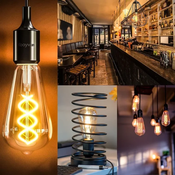 Żarówki LED E27 ST64 Edison filament vintage 4W 2700K ściemnialne 3 szt.