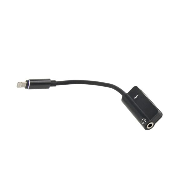 Adapter Lightning na Jack 3,5 mm AUX przejściówka audio do iPhone czarny
