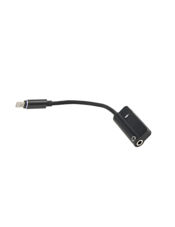 Adapter Lightning na Jack 3,5 mm AUX przejściówka audio do iPhone czarny