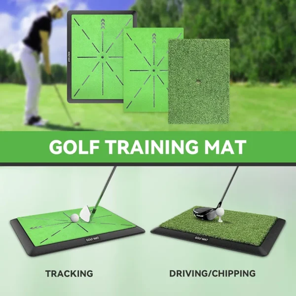 Mata treningowa golfowa do uderzeń zestaw 3 maty