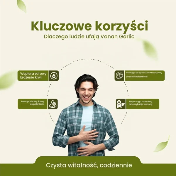 Czosnek w kapsułkach Garlic Allium Sativum 60 kapsułek 30 g