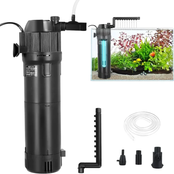 Filtr wewnętrzny do akwarium BT-115 USB 5V 1W z deszczownicą 45-60L