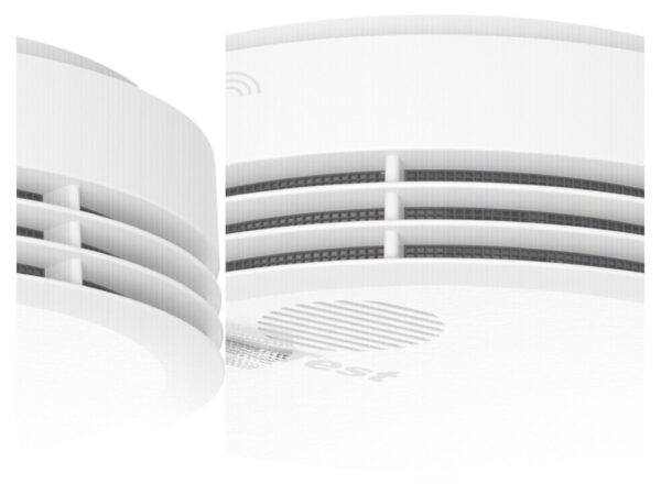 Hekatron Genius Plus X czujnik dymu alarm przeciwpożarowy biały