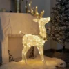 Renifer świąteczny LED 120 cm - podświetlana dekoracja bożonarodzeniowa 70 LED