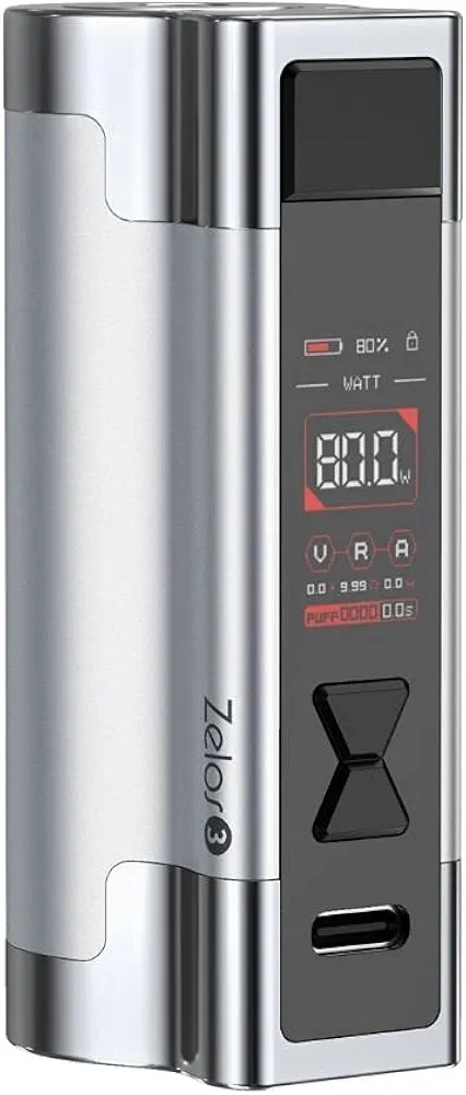 Aspire Zelos 3 Mod 80W akumulator do e-papierosa USB-C srebrny