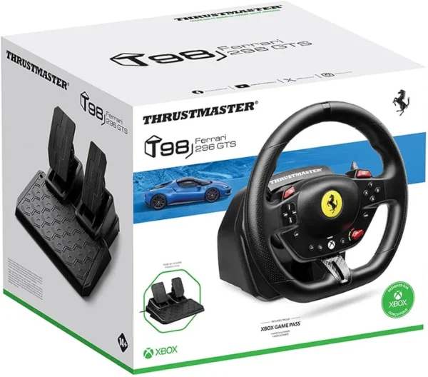 Kierownica Thrustmaster T98 Ferrari 296 GTS z pedałami Xbox Series X/S PC