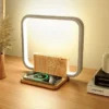Lampka Nocna LED Blonbar AJ310A Budzik Ładowarka Indukcyjna Qi 10W