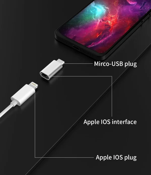Adapter przejściówka Micro USB na USB-C żeńskie do ładowania i transmisji