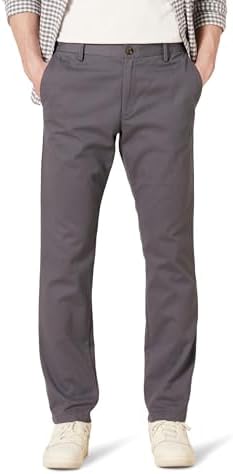 Spodnie męskie chino Amazon Essentials szare 34W/30L eleganckie casual