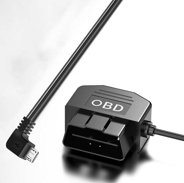 Adapter zasilania OBD2 do wideorejestratora Micro USB 5V 3A tryb parkingowy