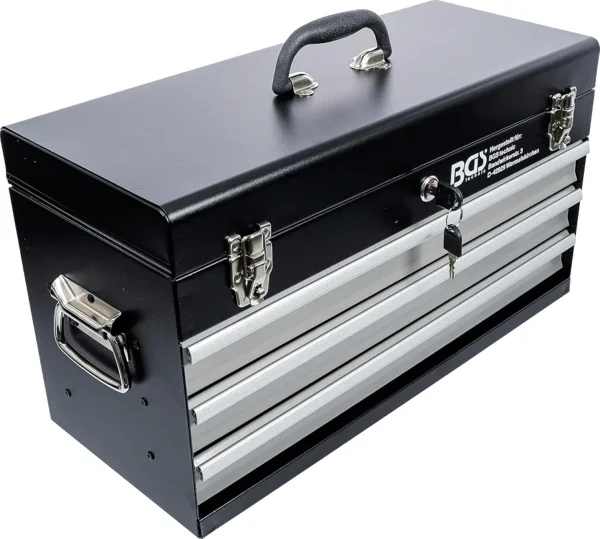 Skrzynka narzędziowa metalowa BGS Technic 3 szuflady zamykana 54 cm