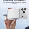 Dysk zewnętrzny SSD UGREEN D619 magnetyczny MagSafe USB-C 10Gbps srebrny