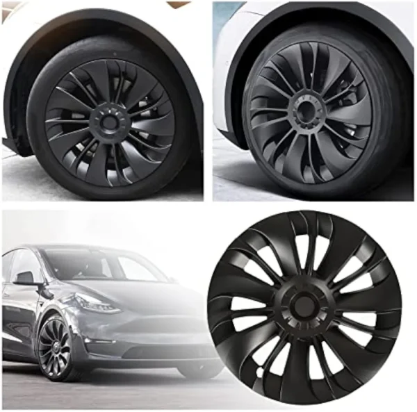 Kołpaki 19" czarne do Tesla Model Y - zestaw 4 szt