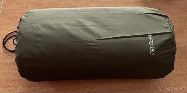 Materac dmuchany turystyczny ORIGEM 200 × 76 × 14 cm z poduszką + pokrowiec