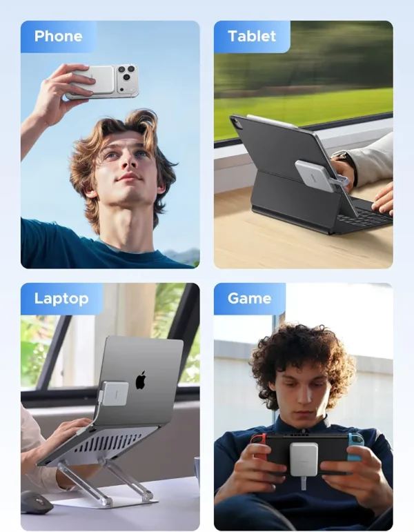 Dysk zewnętrzny SSD UGREEN D619 magnetyczny MagSafe USB-C 10Gbps srebrny