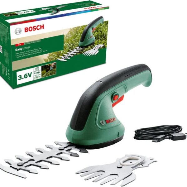 Bosch EasyShear 3,6 V - akumulatorowe nożyce do trawy i krzewów 2w1