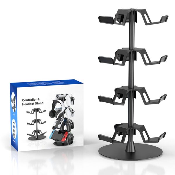 Stojak na pady kontrolery słuchawki gamingowe PS5 Xbox Switch 4 uchwyty