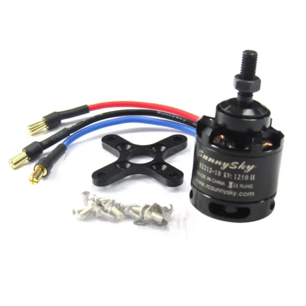 Silnik bezszczotkowy SunnySky X2212-9 1400KV II do drona modelu RC