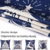 Poszewki świąteczne na poduszki 45x45 cm zestaw 4 szt. Boże Narodzenie