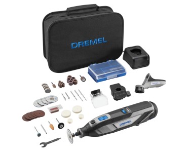 DREMEL 8240 12V MULTISZLIFIERKA AKUMULATOROWA 45 AKCESORIÓW 3 PRZYSTAWKI