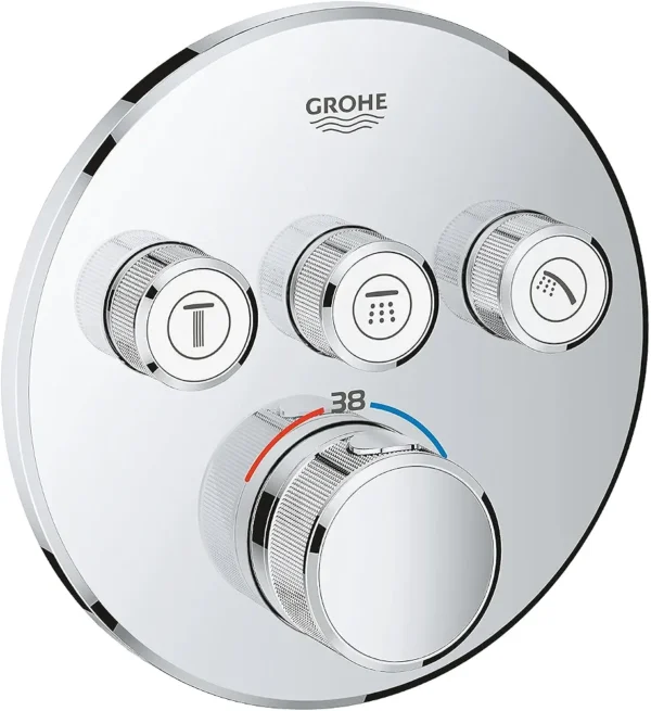 GROHE Grohtherm SmartControl bateria termostatyczna podtynkowa 3 wyjścia - chrom