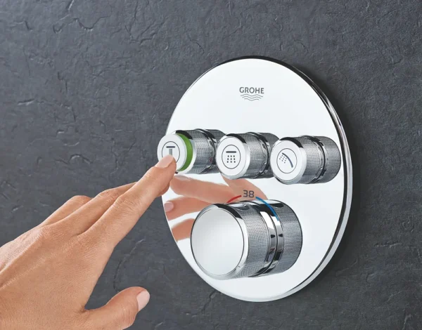 GROHE Grohtherm SmartControl bateria termostatyczna podtynkowa 3 wyjścia - chrom